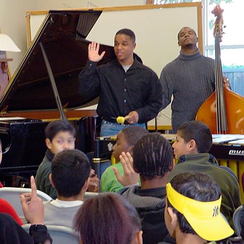 Stefon Harris in the classroom